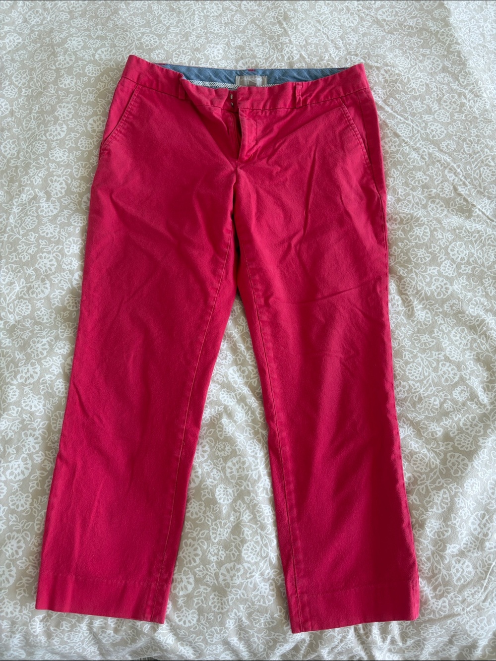 Banana Republic Women's Coral Cropped Chinos